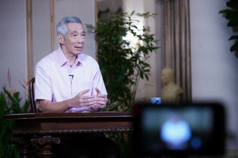 Singapore PM Lee Hsien Loong released a video address