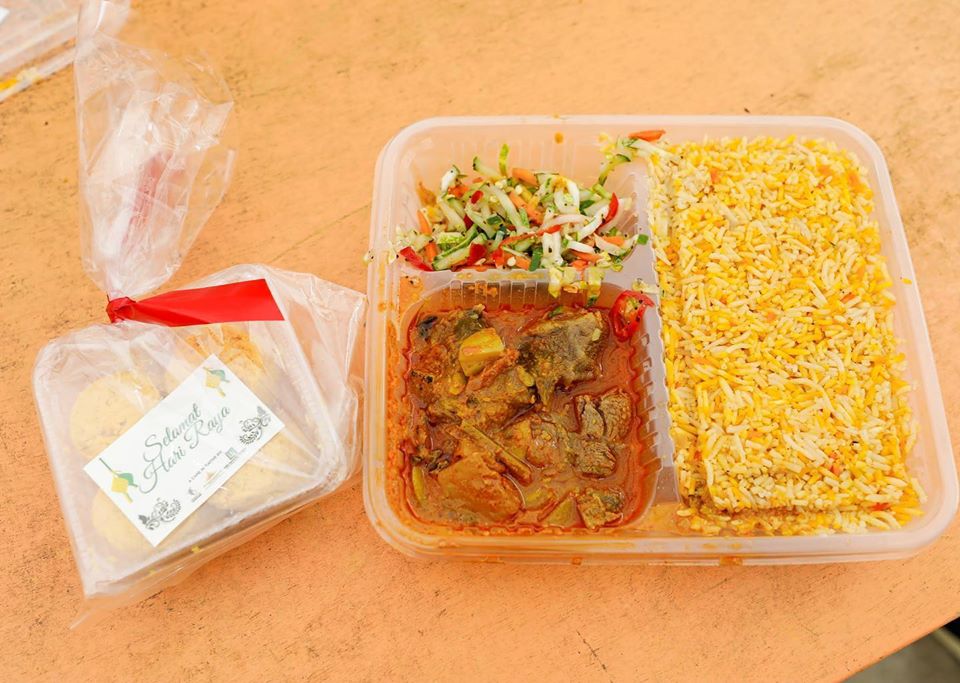 Special lunches for foreign workers such as mutton biryani and chicken