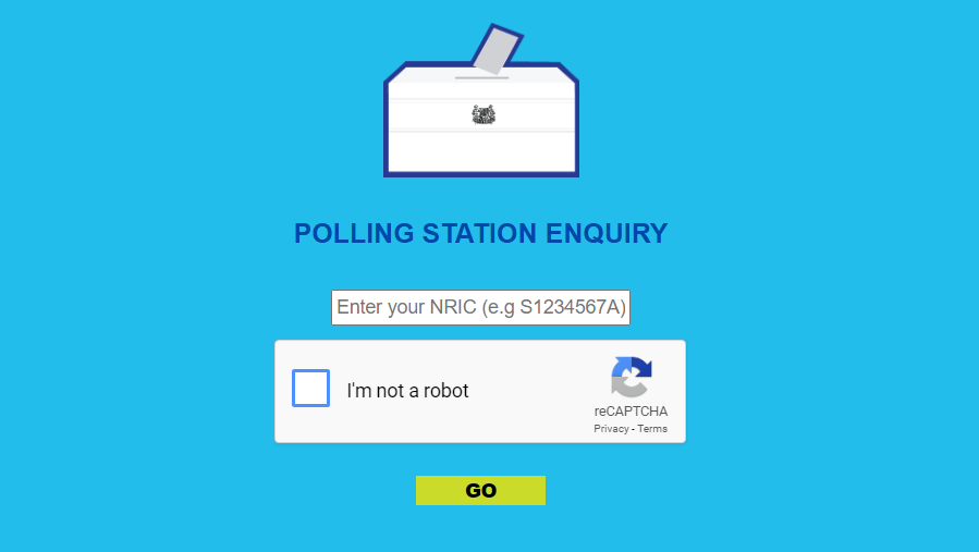 Polling station enquiry website