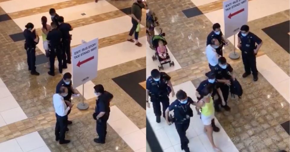 Singapore women arrested in mall