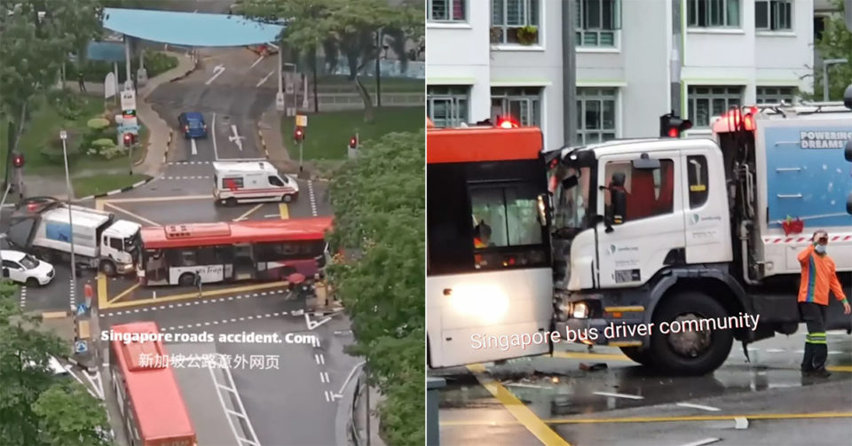 bus truck collide Chai Chee
