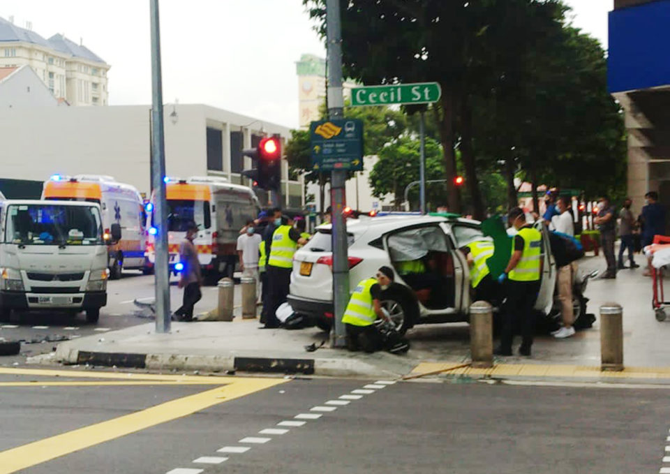 car and lorry accident