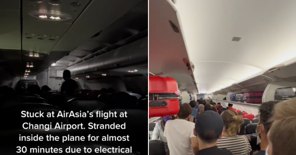 airasia-plane-changi-airport stuck