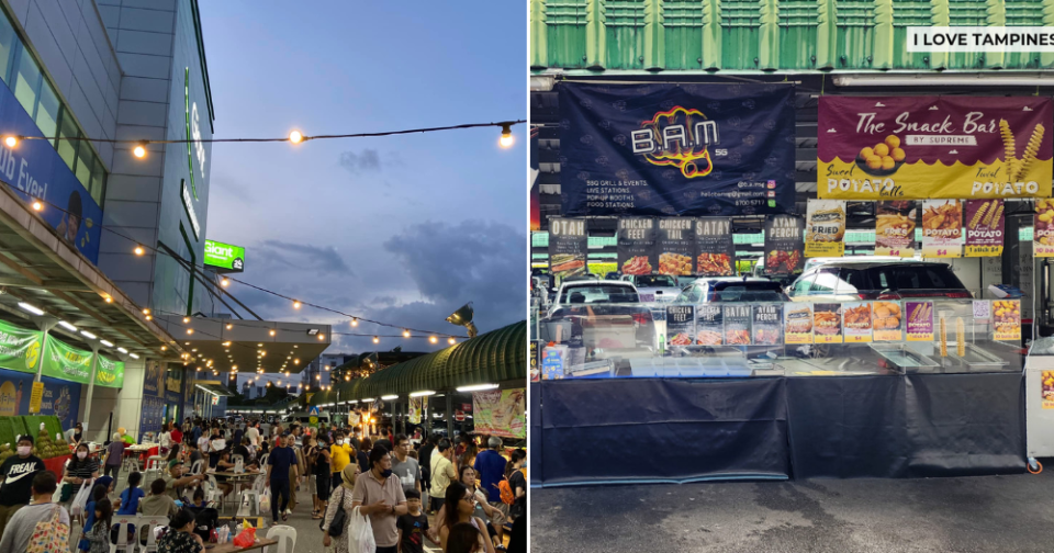 Pasar malam at Giant Hypermarket Tampines