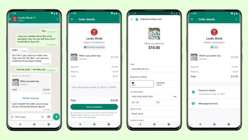 WhatsApp launches in-chat payments for Singapore