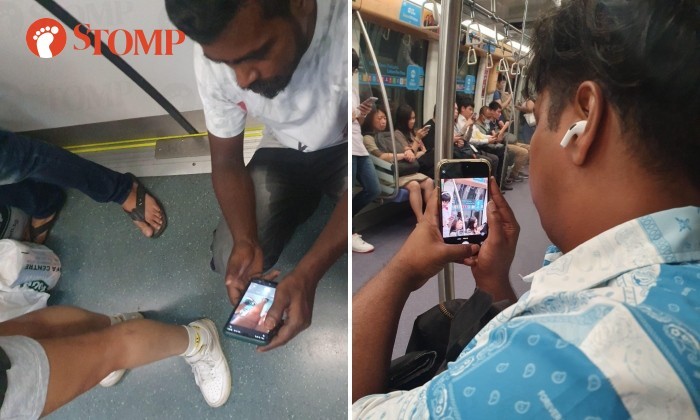 MRT men secretly take photos women
