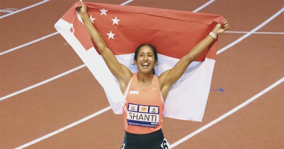 Shanti Pereira breaks national record again with 100m gold at Asian Athletics Championships