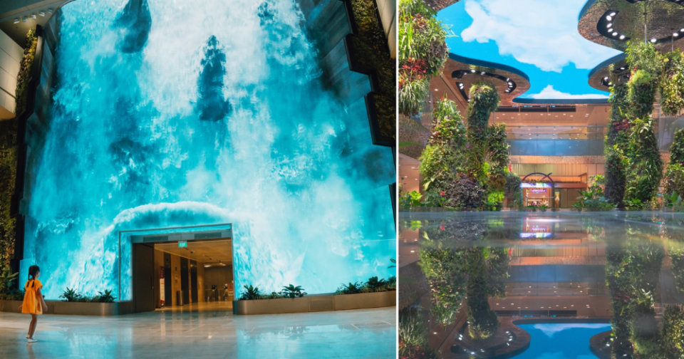 Changi Airport T2 reopens with 14m digital waterfall, Southeast Asia's 1st Funko pop-up
