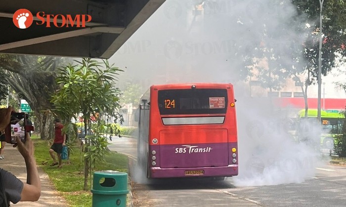 Telok Blangah bus smoke