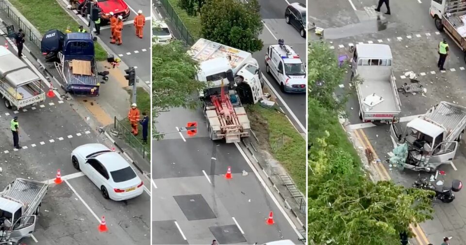 4 lorry include 7-vehicle-collision