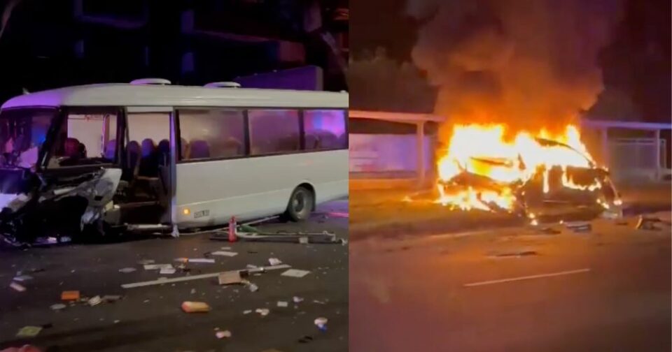 bukit-timah-accident-burning-car-wrecked-school-bus